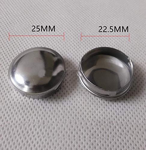 Pipe Hole Plug Stainless Steel External Diameter 25MM Pipe Cover Cap Quick Seal Internal Diameter 22.5mm 50pcs