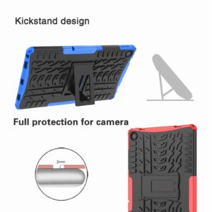 Maomini for Lenovo Tab M10 Plus 3rd Gen Case 10.6 Inch 2022 (Model: TB125FU / TB128FU / TB128XU),Kickstand Shockproof Cover (Blue)