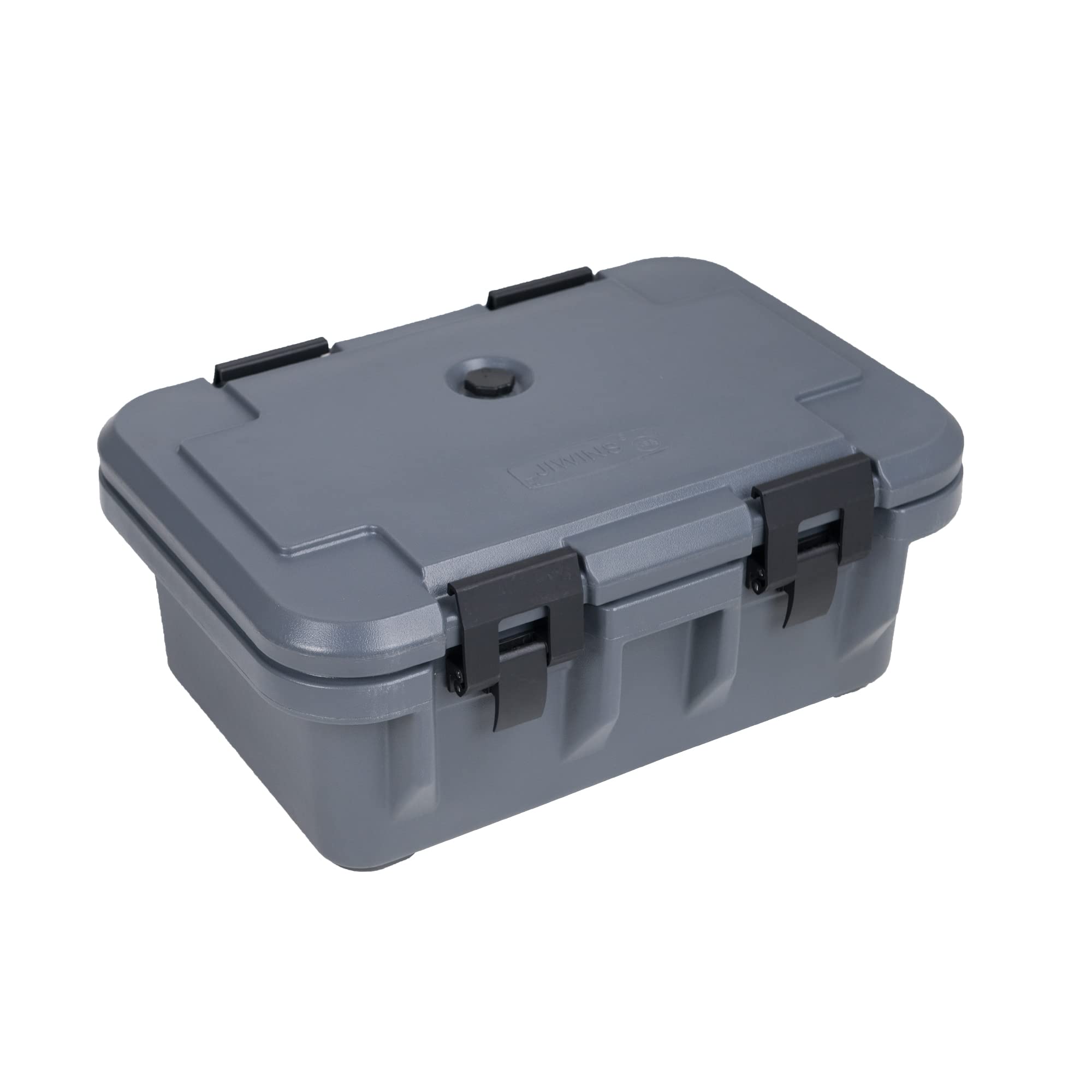 Jiwins Insulated Food Pan Carrier, Top Loader Pan Carrier, Stackable, for Restaurant Canteen, Gray, Suitable for 6" Deep Pans