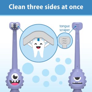 Dr. Brown's ToothScrubber Toddler Toothbrush, Monster and Crocodile, 2-Pack