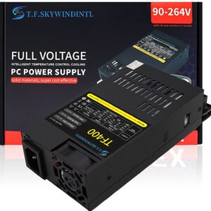 Flex ATX Power Supply 350W 1U Fully Modular PSU 90-264V AC with 1x20/24Pin Mainboard Power,2xSATA Ports, 2xIDE Fan Power for Rack Mount Case Desktop Server POS AIO System