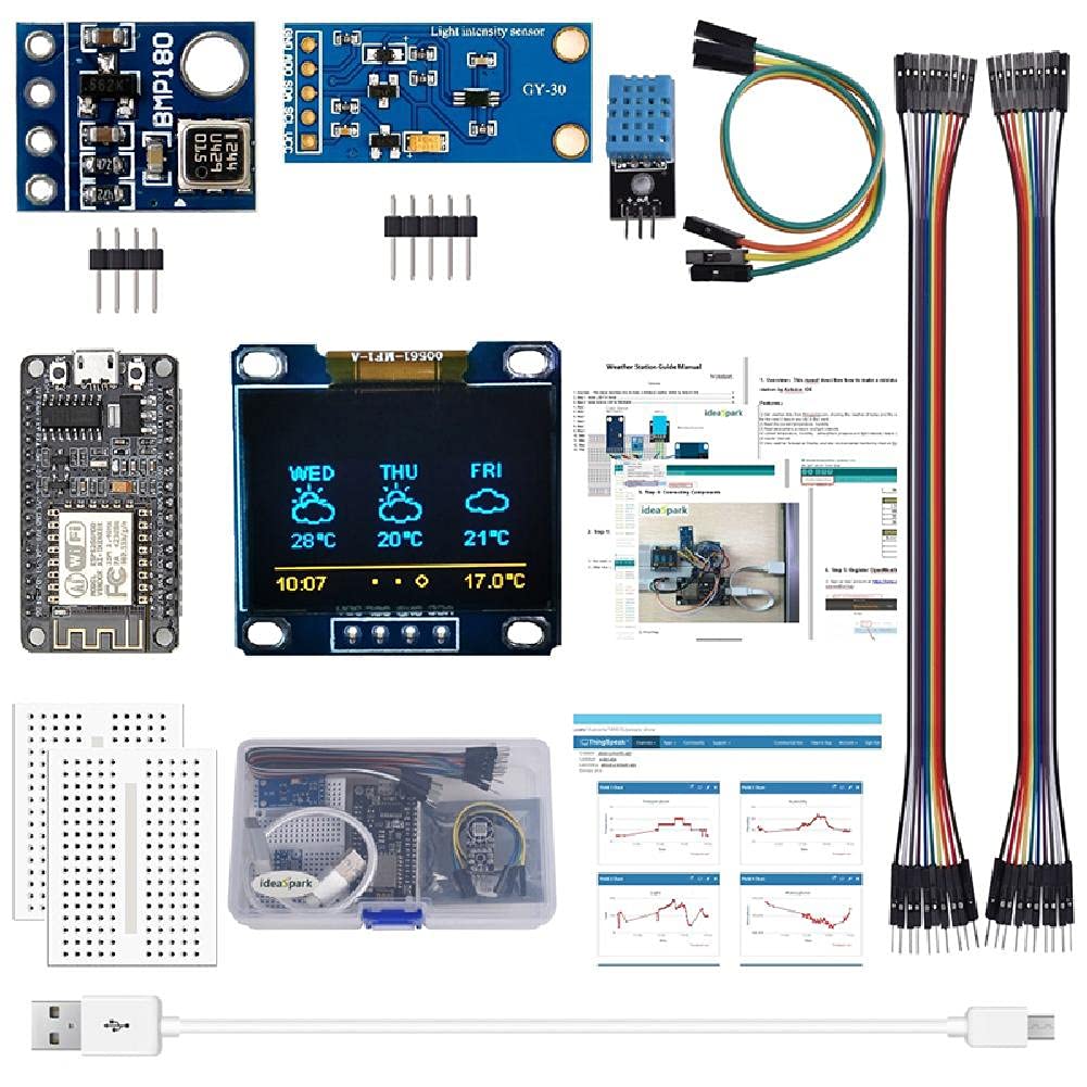 Weather Data Set ESP8266 Weather Station Kit for Arduino IDE IoT Starter Windowns OS System