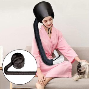 barenx Compact Soft Adjustable Hair Drying Bonnet Hair Dryer Attachment Time Saver Easy to Use w/Extended Hose for Curling Hair