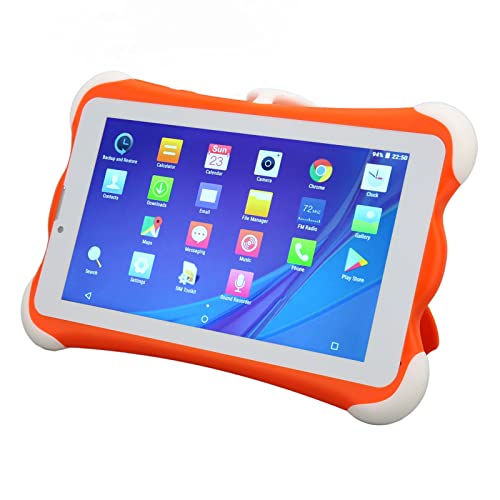 soobu WiFi Kids Tablet, 6000mah Rechargeable Battery Kids Tablet Eye Protection RAM 3GB ROM 32GB 128GB Expandable Storage 7 Inch 1280x800 for Watching TV (US Plug)