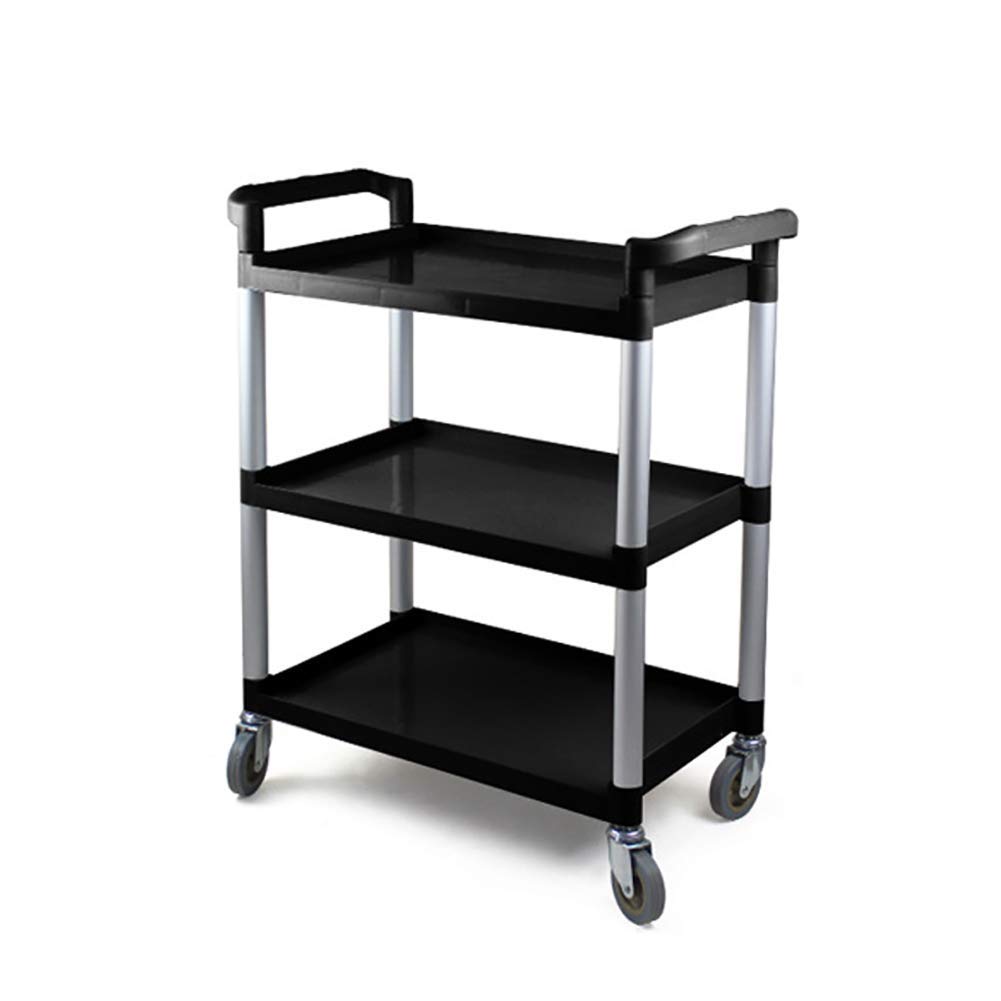 INDYAH Movable Trolleys, Kitchen Storage Hand Trucks, 3 Tier Hotel Catecart,Dining Cart,Fast Restaurant Dish Cart