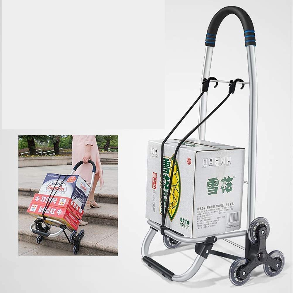 Shopping Trolley on Wheels Multi Function Shopping Cart Folding Rolling Bag with 3 Wheels for Climb Stair Grocery Laundry Utility Storage Hand Trucks,