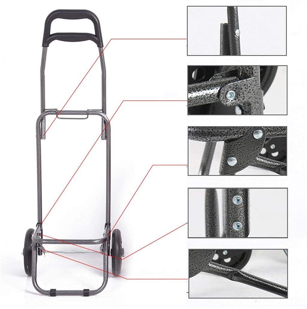 Shopping Trolley on Wheels Multi Function Shopping Cart Travel Elderly Cart Collapsible Portable Cart Luggage Cart Lever Car Trolley Storage Hand Trucks,#3 ,