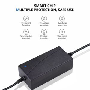 24V AC DC Power Adapter Cord for Logitech Racing Wheel G25 G27 G29 G920 G923 G940,Fujitsu ScanSnap S1500 Scanner ix1500 Fi-7160 Fi-7260 Fi-7180 Fi-7280 Fi-5120C Fi-6140 6110 Fi- 6130 Charger Cable