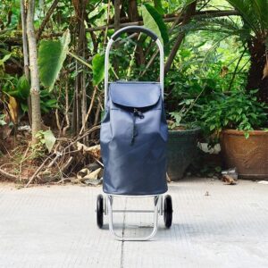 shopping trolley on wheels multi function shopping cart trolley wheel lightweight aluminum folding luggage cart push-pull car storage hand trucks,blue ,