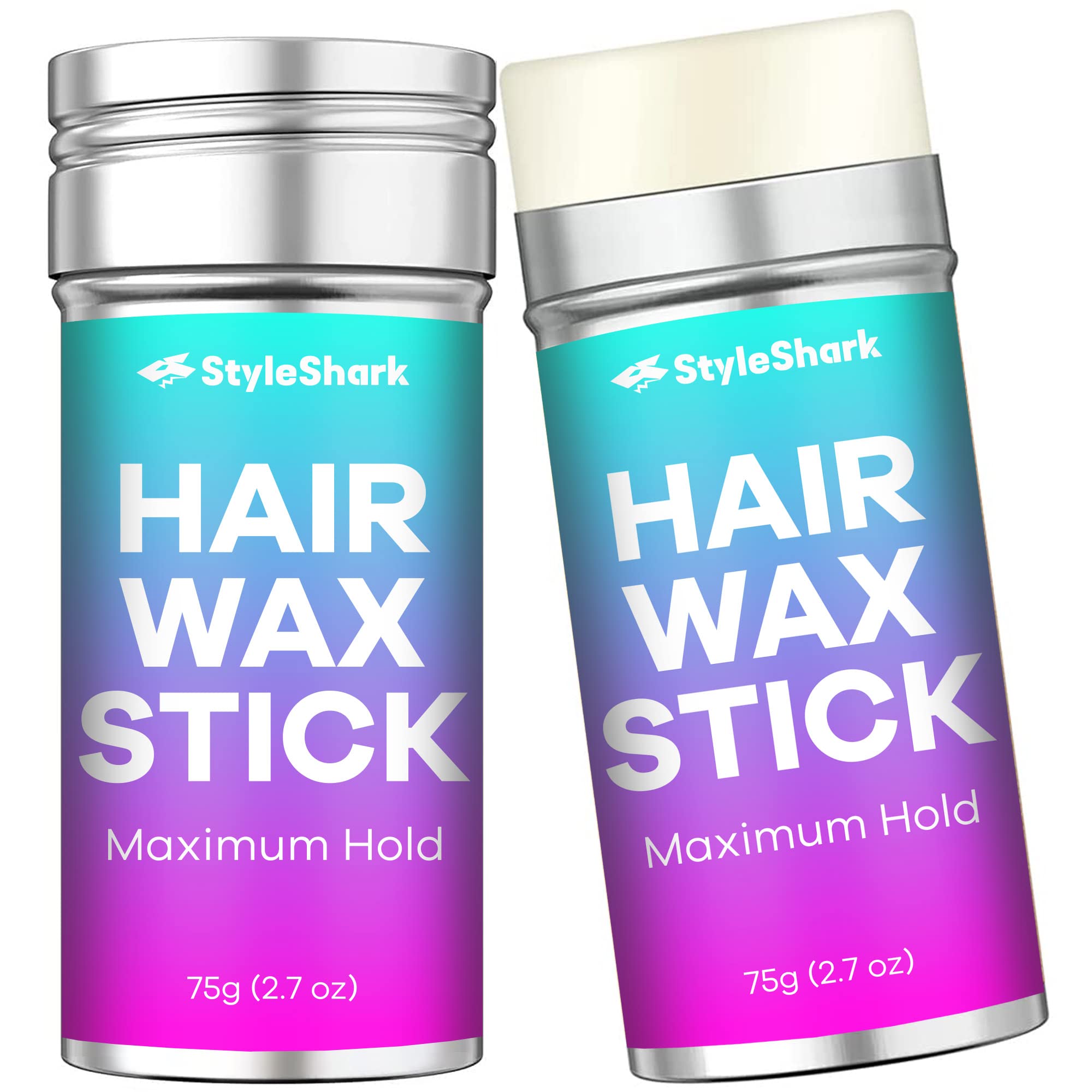 KMEIVOL Slick Hair Wax Stick (2 Count), Gel Stick for Hair Wig (2.7 Ounce*2) Hair Styling Products