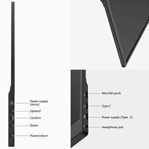 13.3 inches / 15.6 inches 1080P high-Definition with The Screen Device Portable Monitor, Cell Phone/Computer Extension Screen (Size : 13.3 inches)