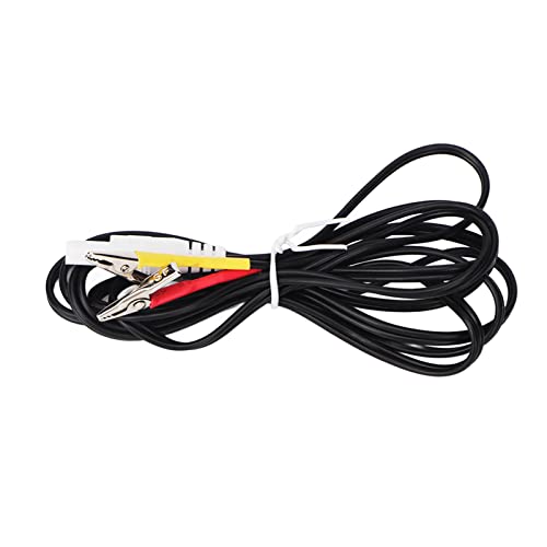 Clip Electrode Wire, Portable Flexible 5pcs Black TENS Electrode Wire for Men Women for Travel