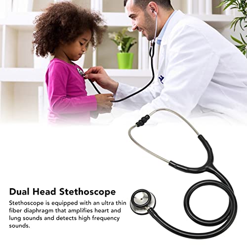 Stethoscope, Fetal Heart Stethoscope Amplifies Sounds Clear Transmission Stainless Steel for Clinic for Nurses