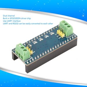 for Raspberry Pi Pico Board, Dual Channel UART Interface RS232 Expansion Board for Raspberry Pi for Pico Series Motherboard, Solder Bus