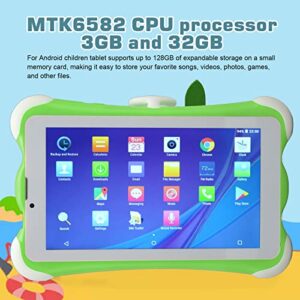 CHICIRIS Toddler Tablet, RAM 3GB ROM 32GB Dual SIM HD 1280x800 7 Inch Children Tablet for Outdoor (US Plug)