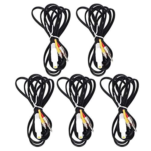 Clip Electrode Wire, Portable Flexible 5pcs Black TENS Electrode Wire for Men Women for Travel