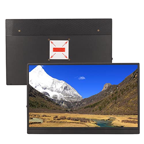 Yoidesu Portable Monitor, 17.3 1080P HD HDMI USB C IPS Display with Dual Speakers, HDR, External Monitor for Laptop, PC, Tablet, Smartphone, for Xbox, for PS3, for PS4, Etc (Black)