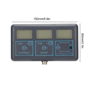 7 in 1 Water Quality Monitor Meter ABS Automatic Calibration with Power Plug Temperature and Humidity Detector for Tuya TDS ORP CF EC