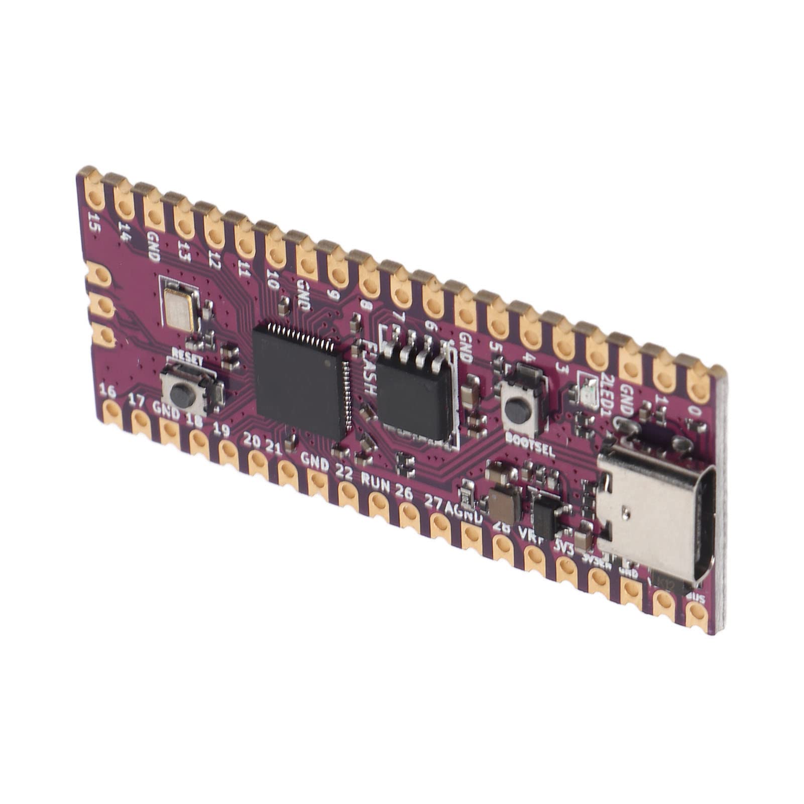 Microcontroller Board for Raspberry Pi Pico RP2040, Dual Core ARM Cortex M0+Processor Flexible Microcontroller Module