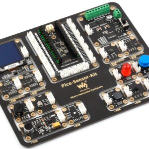 waveshare for Raspberry Pi Pico/Pico W/Pico WH, Raspberry Pi Pico Sensor Kit with Pico Expansion Board and 15 Detachable Sensors All-in-One Design, No Soldering and Wiring