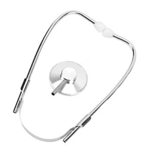 Plug in Echoscope, Non Impurities Rubber and Steel Firm Connection Suitable Elasticity Stethoscope Good Listening Effect Proper Hardness for Home Use