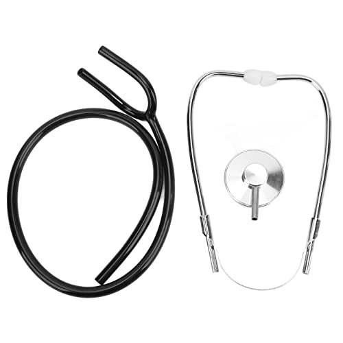 Plug in Echoscope, Non Impurities Rubber and Steel Firm Connection Suitable Elasticity Stethoscope Good Listening Effect Proper Hardness for Home Use