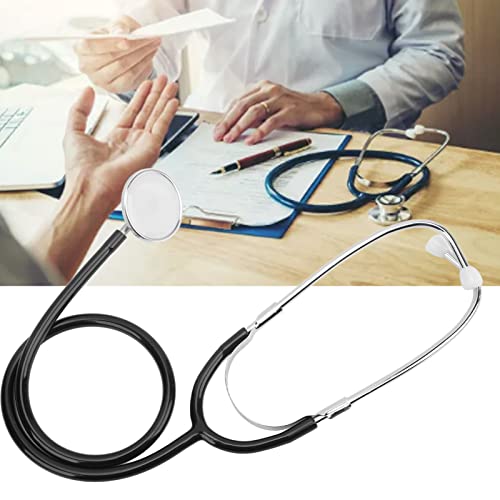 Plug in Echoscope, Non Impurities Rubber and Steel Firm Connection Suitable Elasticity Stethoscope Good Listening Effect Proper Hardness for Home Use