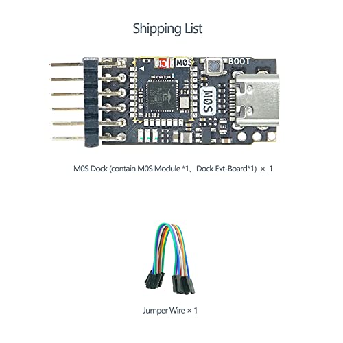 youyeetoo Sipeed M0S Dock tinyML RISC-V BL616 Wireless Wifi6 Module Development Board,TinyMaix, IOT Module, Support BT 5.2 and zigbee (Bundle B)