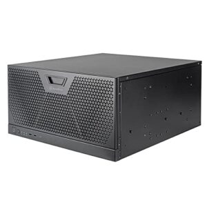 silverstone technology rm51 5u rackmount server chassis with dual 180mm fans and enhanced liquid cooling capability, sst-rm51