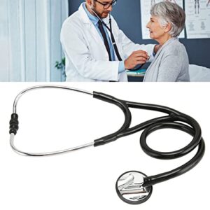 Single Head Cardiology Stethoscope, Horseshoe Shape Comfortable Stethoscope Professional Adjustable Single Tube for Nurses