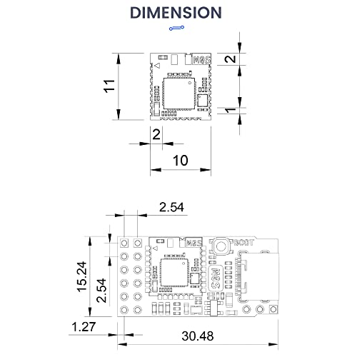 youyeetoo Sipeed M0S Dock tinyML RISC-V BL616 Wireless Wifi6 Module Development Board,TinyMaix, IOT Module, Support BT 5.2 and zigbee (Bundle B)