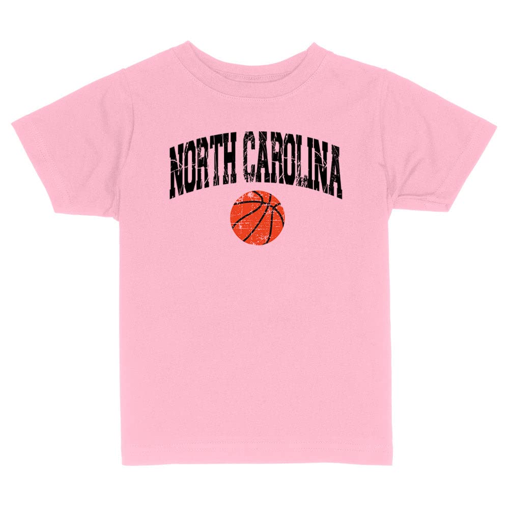 Basketball North Carolina Toddler Kids T-Shirt 5T Light Pink