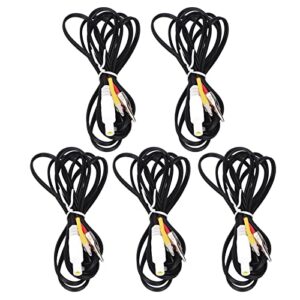 Clip Electrode Wire, Portable 5pcs Black Professional TENS Electrode Wire for Men Women for Digital Massager