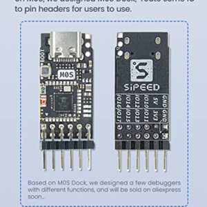 youyeetoo Sipeed M0S Dock tinyML RISC-V BL616 Wireless Wifi6 Module Development Board,TinyMaix, IOT Module, Support BT 5.2 and zigbee (Bundle B)