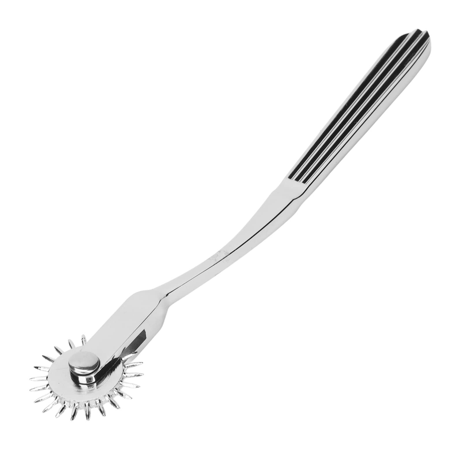 Neuro Pinwheel, Compact Portable Ergonomic Wartenberg Neuro Pinwheel 22 Metal Spikes Rolling Fan for Neurological Examination