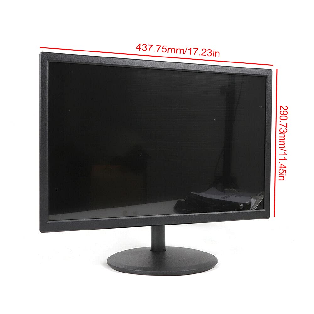 TFCFL 19" LED Monitor 60HZ 1440×900, LED Display Monitor with HDMI VGA, Machine Black Wide Viewing Angle 85° (Horizontal) / 80° (Vertical)