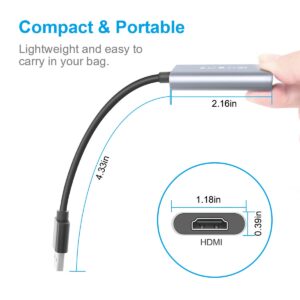 AGEEMY USB to HDMI Adapter for MAC, USB 3.0/2.0 to HDMI Converter Compatible with MacBook Air, USB HDMI Adapter, Multi Display Video Adapter, Compatible with Windows XP/7/8/10, MacBook Pro, MAC OS