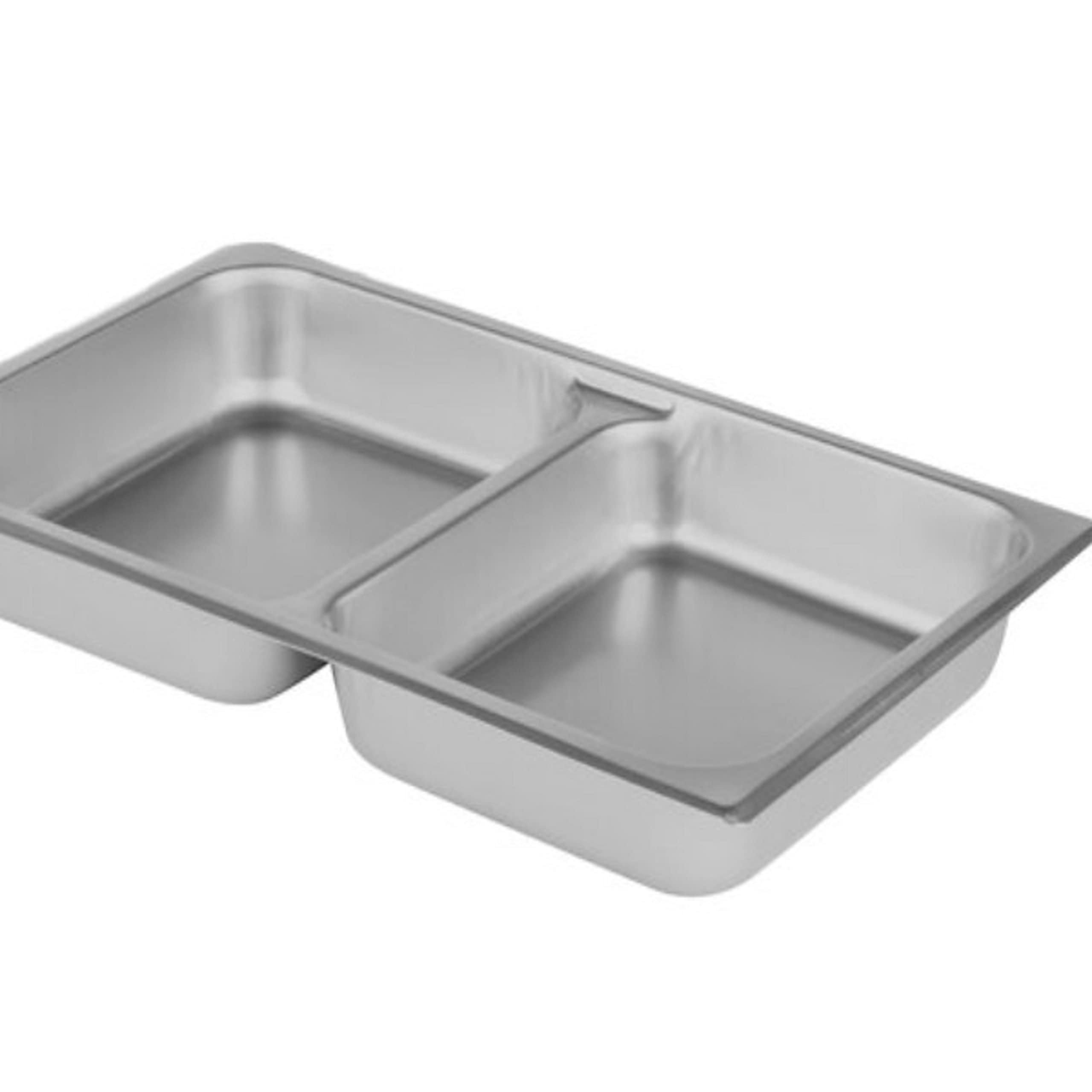 TrueCraftware-Full Size 2-1/2" Deep Stainless Steel Anti-Jamming Divided Steam Pan 24 Gauge- Chafing Steam Food Pan Anti-Jam Steam Table Hotel Pan for Restaurant Family Events Personal Catering Use