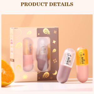 Moisturizing Lip Plumper Set - Natural Lip Plumper and Lip Care Serum, Lip Gloss For Day & Night, Lip Enhancer for Fuller, Hydrating & Reduce Fine Lines, 6ml