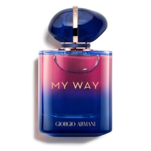 armani beauty - my way - parfum - perfume for women - floral woody & powdery fragrance - bergamot, iris & tuberose, vanilla notes - 3.0 fl oz