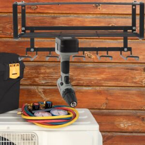 DOITOOL electric drill storage rack power tool organizer wall mount garage storage pegboard wall organizer garage organizer drill rack under 5 garage tool bracket heavy carbon steel