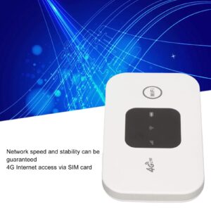 4G LTE Mobile Hotspot Device Portable Travel Routers SIM Card Router Unlocked Hotspot Router, Support 8 to 10 Users, Stability, for Home Office Travel