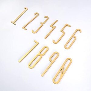 Solid Wall Decorative, 70mm Brass Letters English Alphabet Home Decoration Copper Letter Arabic Numerals House Number DIY Shop Name, 1pcs (Size : Y)