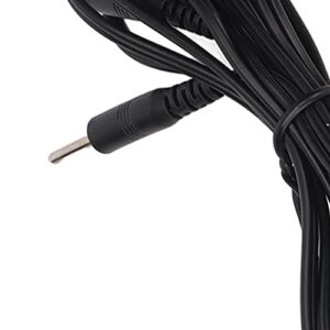 Kadimendium Electrode Wires, Black Promote 3.9ft 2.5mm Electrode Cable Versatile for Digital Treatment Machine