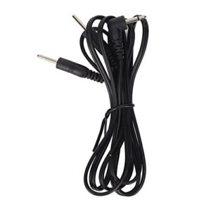 Kadimendium Electrode Wires, Black Promote 3.9ft 2.5mm Electrode Cable Versatile for Digital Treatment Machine