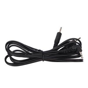 Kadimendium Electrode Wires, Black Promote 3.9ft 2.5mm Electrode Cable Versatile for Digital Treatment Machine