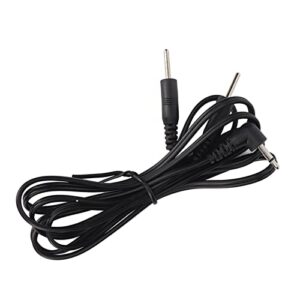 Kadimendium Electrode Wires, Black Promote 3.9ft 2.5mm Electrode Cable Versatile for Digital Treatment Machine