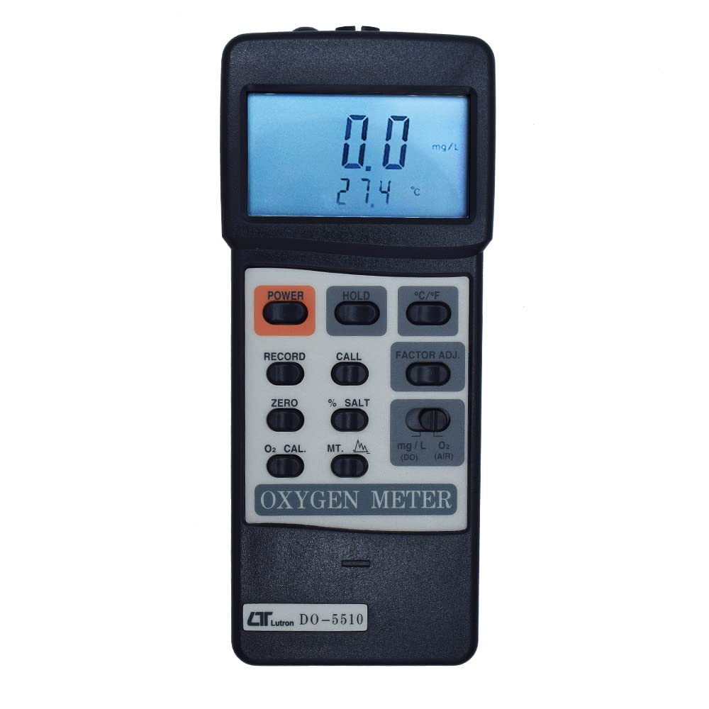 Dissolved Oxygen Meter (Range: 0 to 20.0 mg/L) for Aquariums, Fish Hatcheries, Agriculture, Medical Research Alongwith Factory Calibration Certificate Model: DO-5510