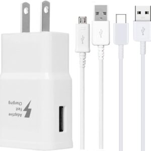 Designed for Samsung Galaxy Tablet,Adaptive Fast Charger for Samsung Galaxy Tab A 10.1/8.0/7.0/9.7 Tablet,Tab E Tablet,S7,S7 Edge S6,S6,Note 4 Tab S 10.5,A 9.7,4 and More