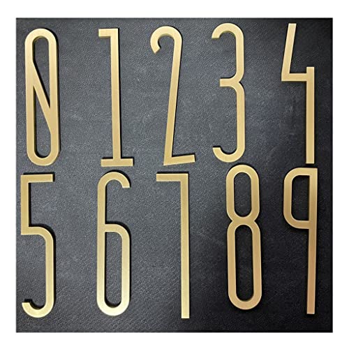 Solid Wall Decorative, 70mm Brass Letters English Alphabet Home Decoration Copper Letter Arabic Numerals House Number DIY Shop Name, 1pcs (Size : Y)